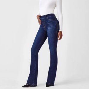 SPANX Dark Blue Flare & Wide Leg Jeans